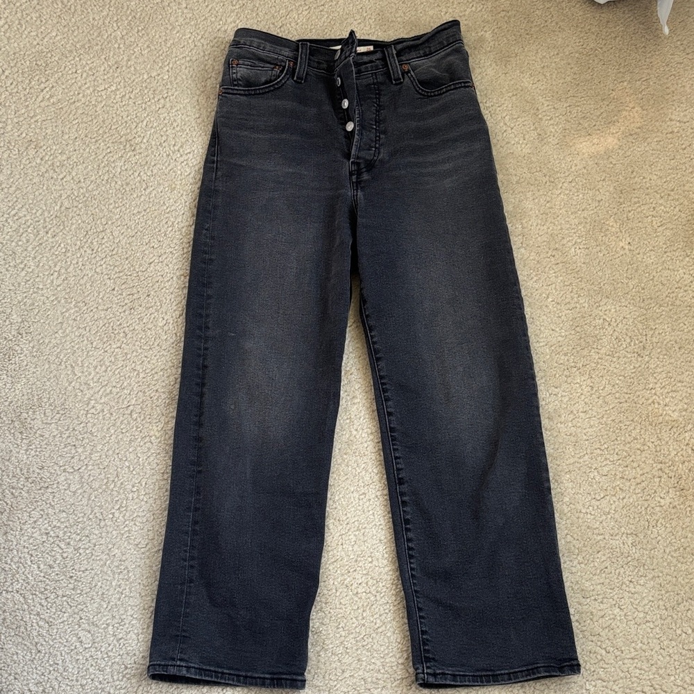 Levi's Charcoal Straight Leg Women's Jeans